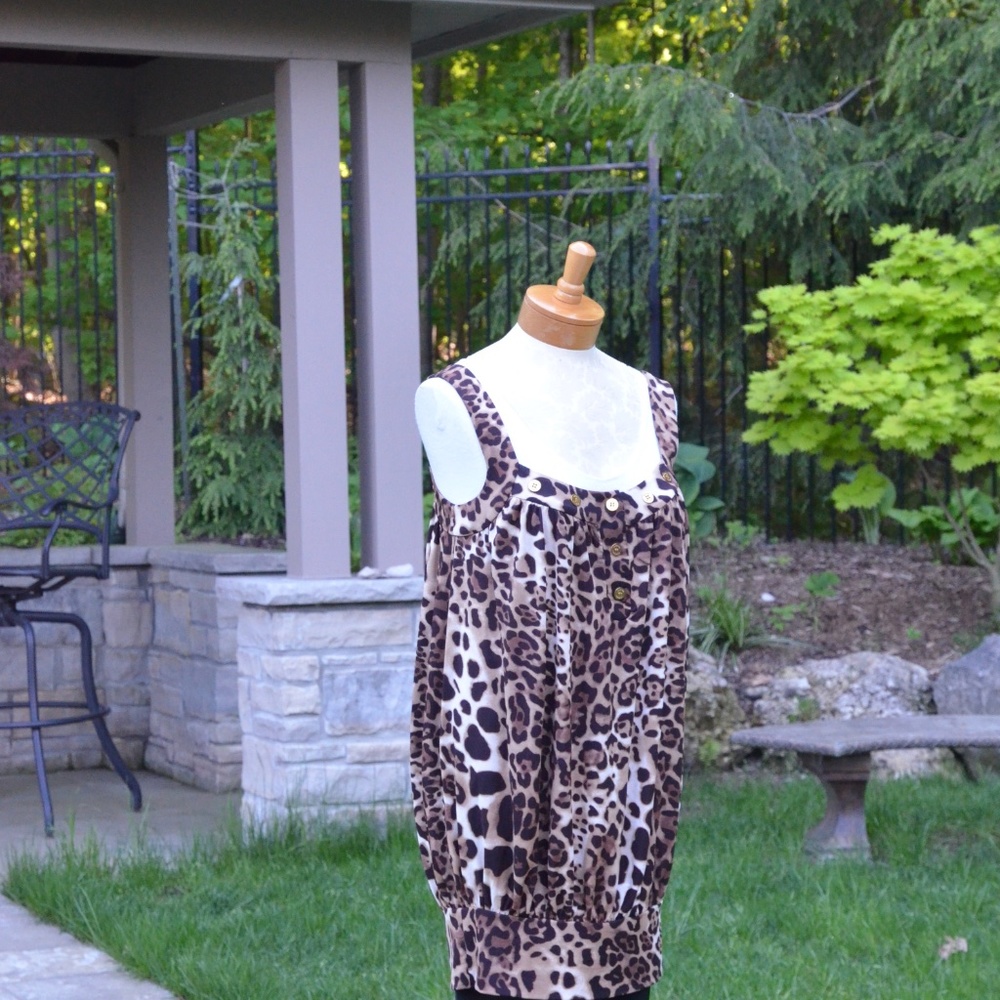 MARCIANO LEOPARD PRINT DRESS - Picture 2 of 7